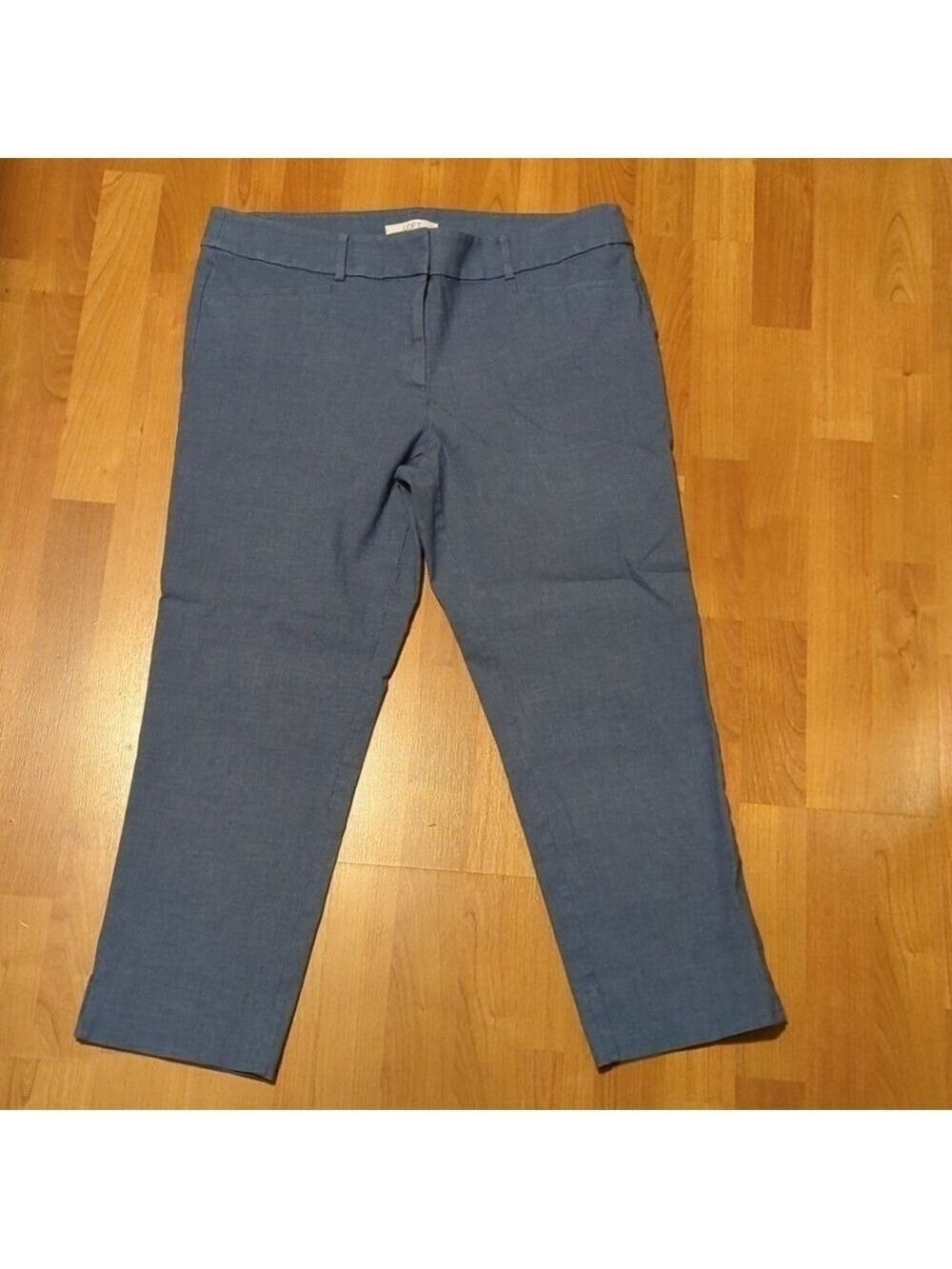 Loft Womens Size 12 Straight Leg Blue Dress Pants Work Business Casual